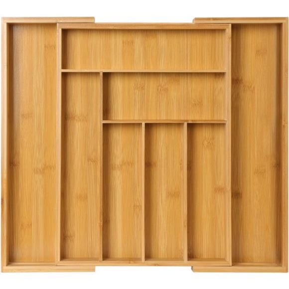 Other - Bamboo Expandable Drawer Organizer, Wood Drawer Dividers Organizer